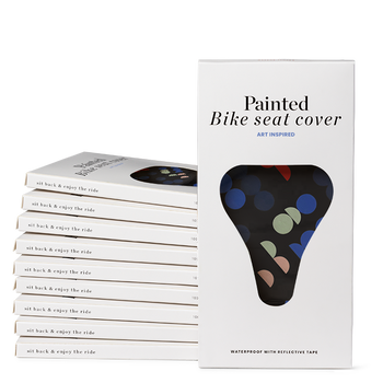 Bike seat cover by Taeuber-Arp (black, 10 pcs)