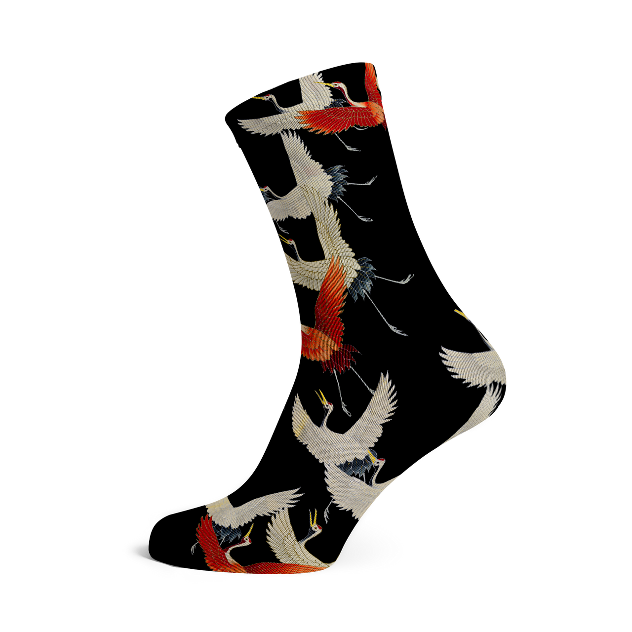 Socks Cranes (black, 5 pairs)